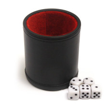 Dice cup of Leatherette