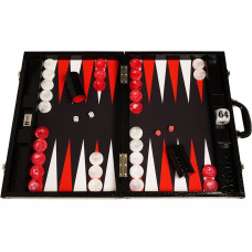 Backgammon Set Proffs XL Wycliffe Brothers in Black-black