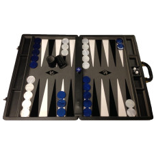 Backgammon set XXL Popular Gray 50 mm Stones