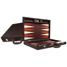 Silverman & Co Premium L Backgammon Board in Dark Brown