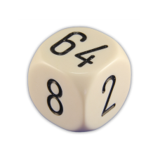 Doubling Cube Solid in Ivory 30 mm