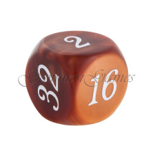 Doubling Cube Pearl in Brown 30 mm