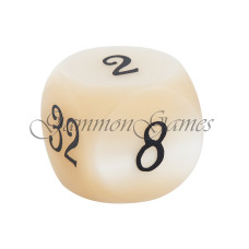 Doubling Cube Pearl in Ivory 30 mm