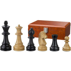 Wooden Chess Pieces Ludwig XIV hand-carved KH 110 mm