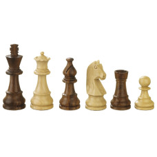 Wooden Chess Pieces hand-carved Titus KH 83 mm