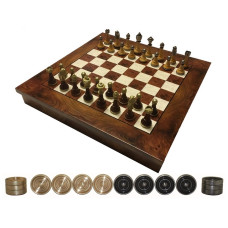 Chess & Draughts Not Foldable ML Elegant