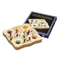 Ludo Game Traveling XS Made of Pine-wood