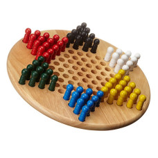 Chinese Checkers Game Classic L Hevea Wood 